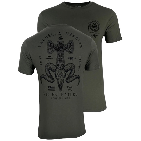 T-shirt Musket People Verde T-shirt Uomo Howitzer Militare Stile Musket People - Nuova Con Etichette World War Z